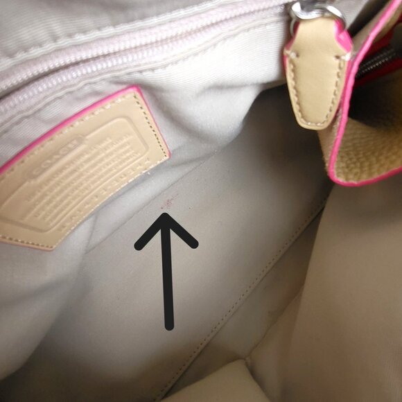 Coach Bleecker Preston Satchel In Edgepaint and Pink Leather I Crossbody - Picture 10 of 10